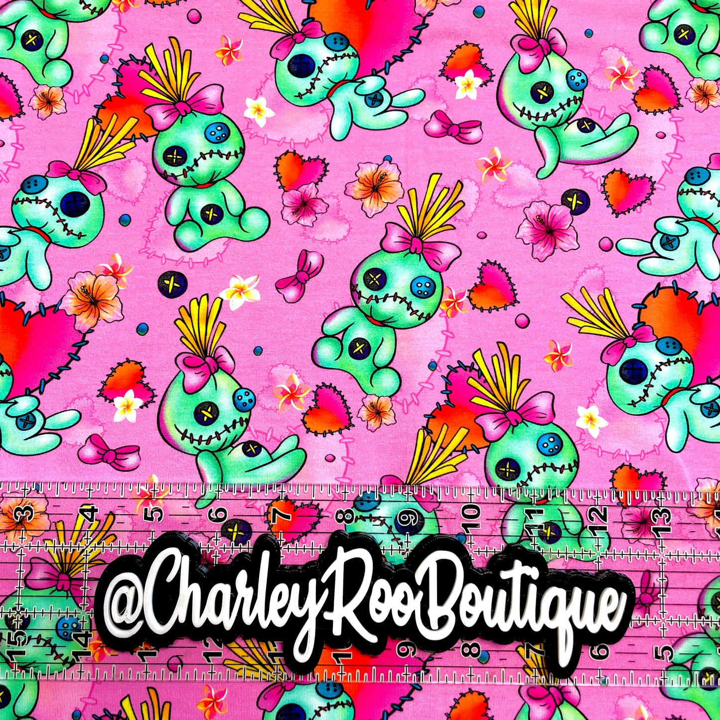 9x14 Tumbler Cut, Custom Fabric, CottonSpandex, High Quality, Mask Cut, Tumbler Fabric, Pink, Scrump Toss