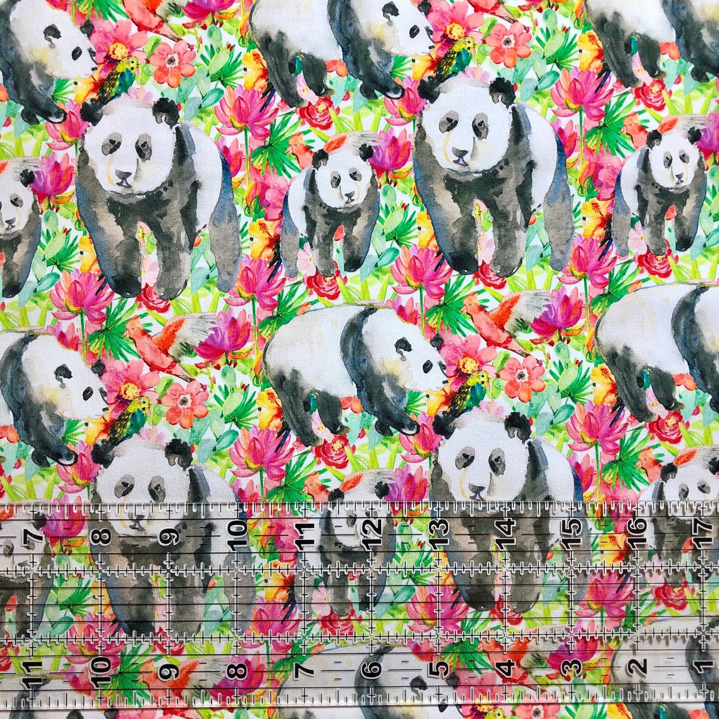 9x14 Tumbler Cut, Custom Fabric, CottonSpandex, High Quality, Mask Cut, Tumbler Fabric, Flowers, Floral, Panda Bears, Panda