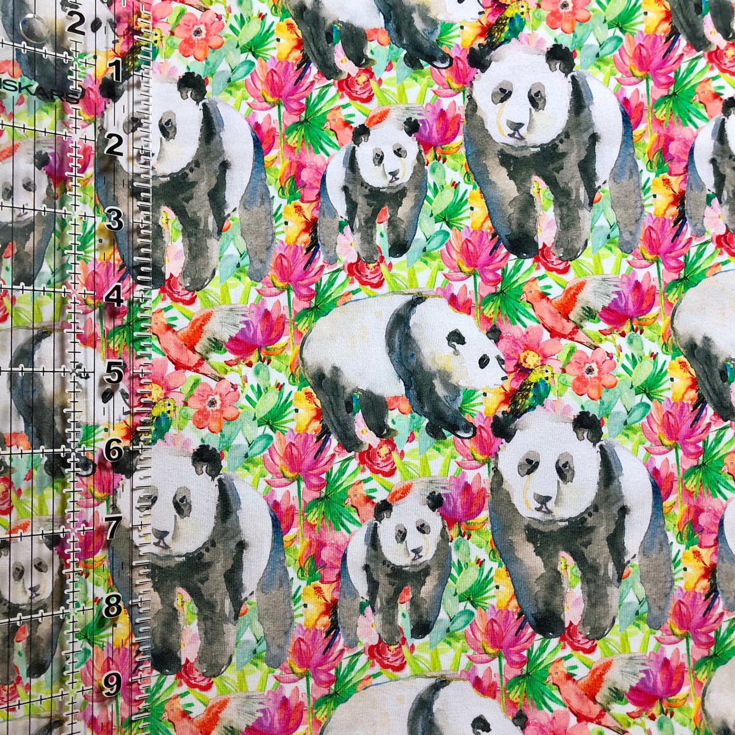 9x14 Tumbler Cut, Custom Fabric, CottonSpandex, High Quality, Mask Cut, Tumbler Fabric, Flowers, Floral, Panda Bears, Panda