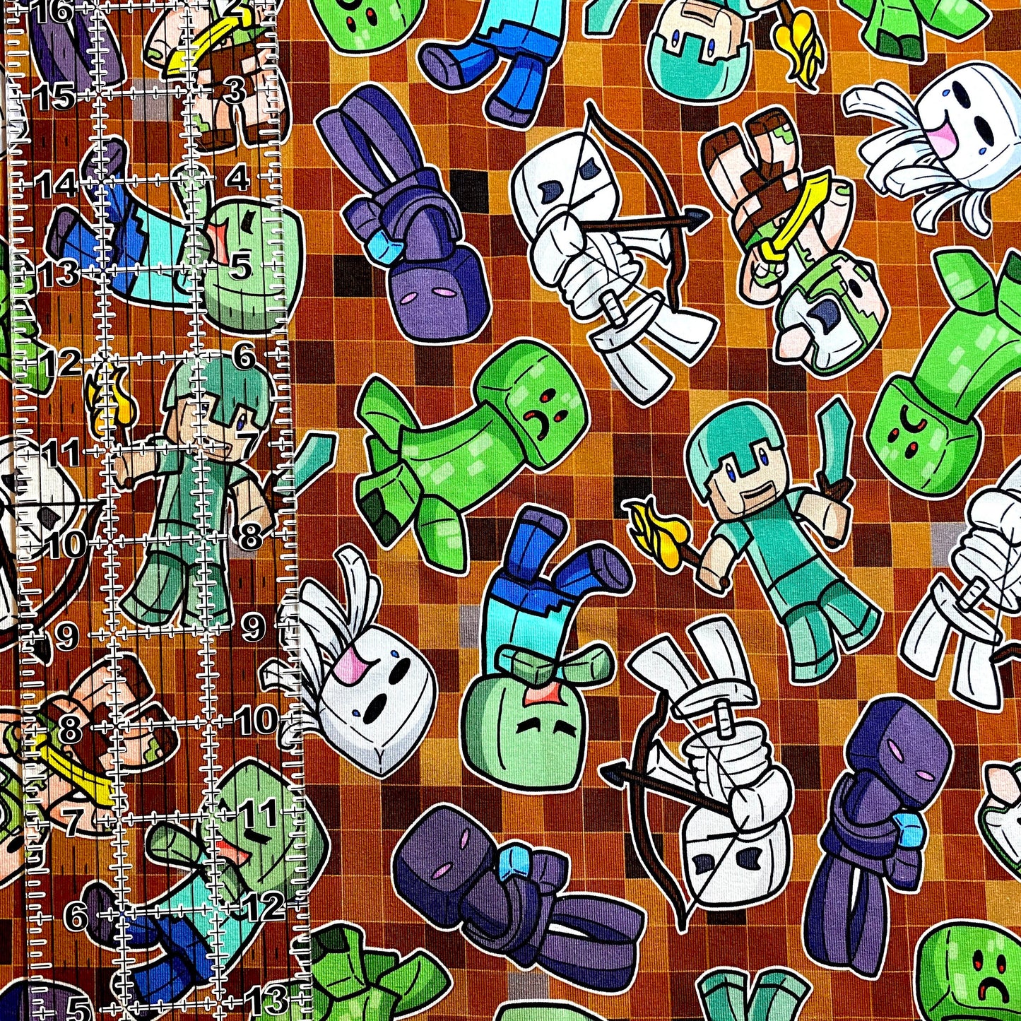 9x14 Tumbler Cut, Custom Fabric, CottonSpandex, High Quality, Mask Cut, Tumbler Fabric, Gamer, Cartoon, Kids, Boy, Girl