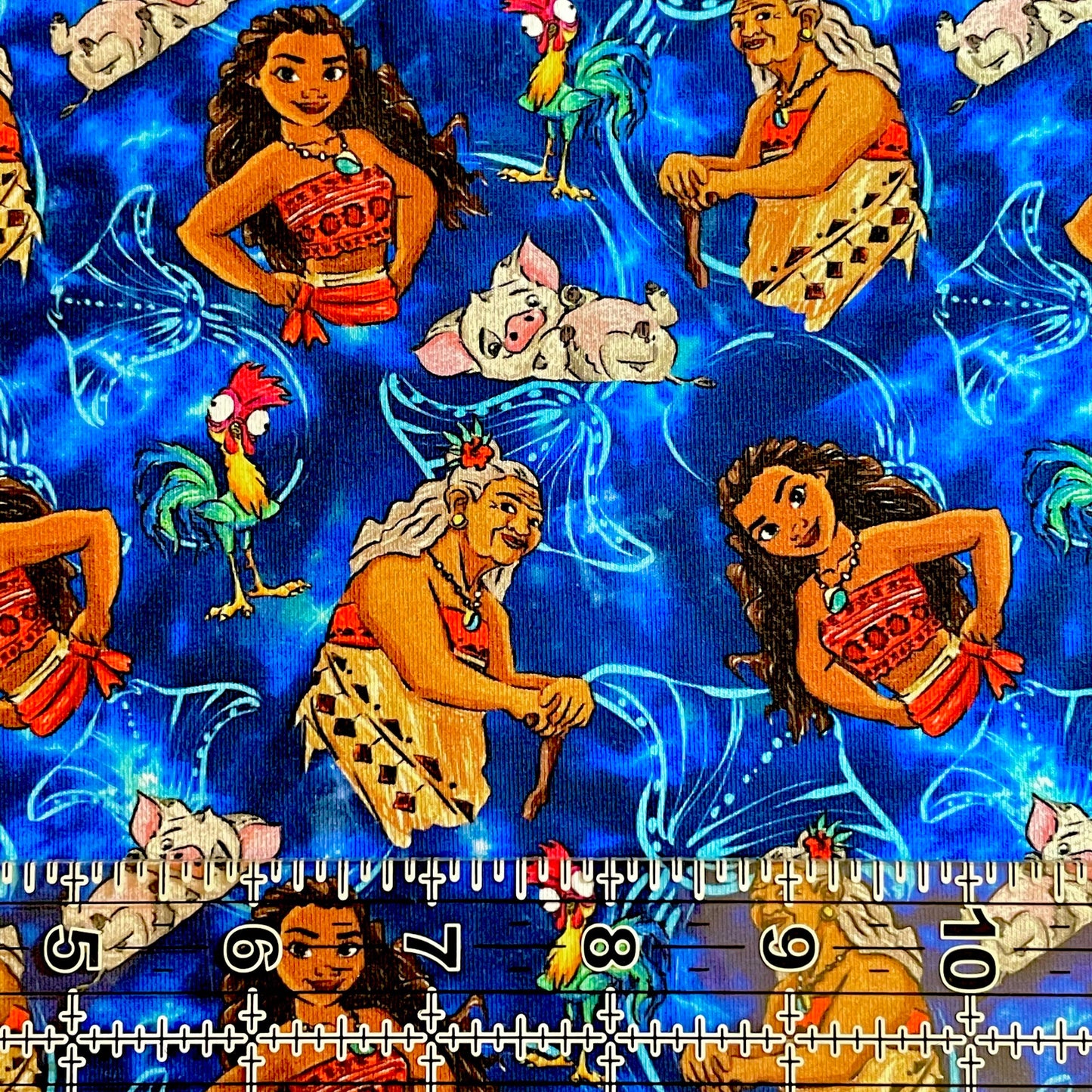 9x14 Tumbler Cut, Custom Fabric, CottonSpandex, High Quality, Mask Cut, Tumbler Fabric, Disney, Adventure, Beach, Princess, Moana