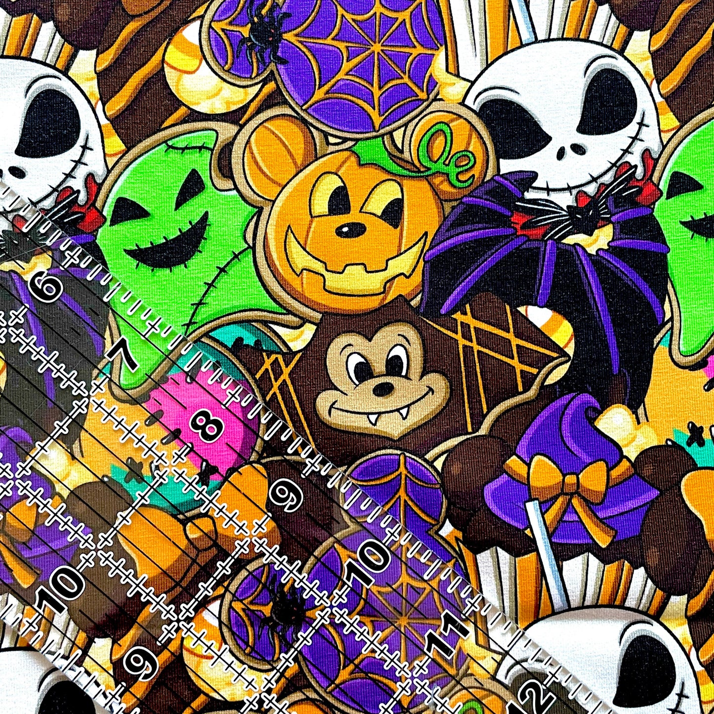 9x14 Tumbler Cut, Custom Fabric, CottonSpandex, High Quality, Mask Cut, Tumbler Fabric, Fall, Halloween Treats, Snacks