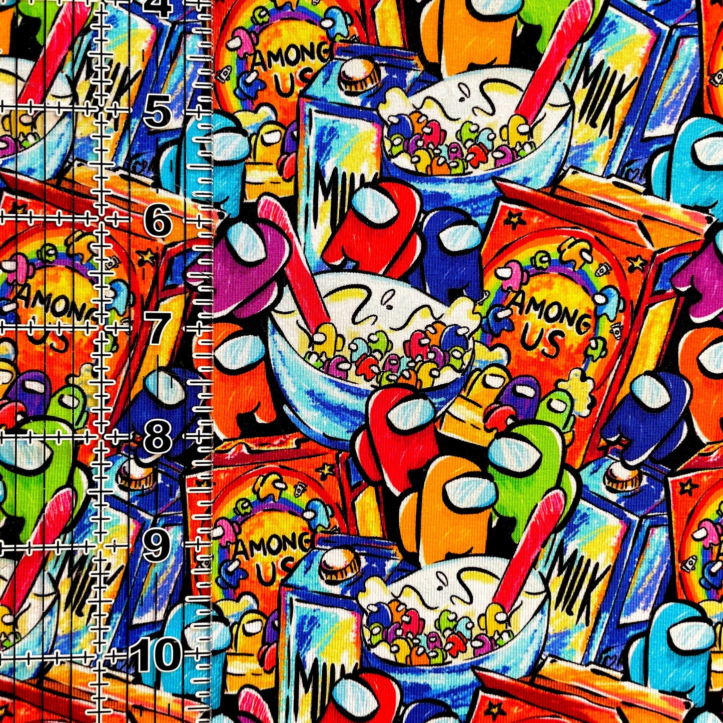 9x14 Tumbler Cut, Custom Fabric, CottonSpandex, High Quality, Mask Cut, Tumbler Fabric, Gamer, Space, Cartoon, Kids, Boy, Girl, Cereal