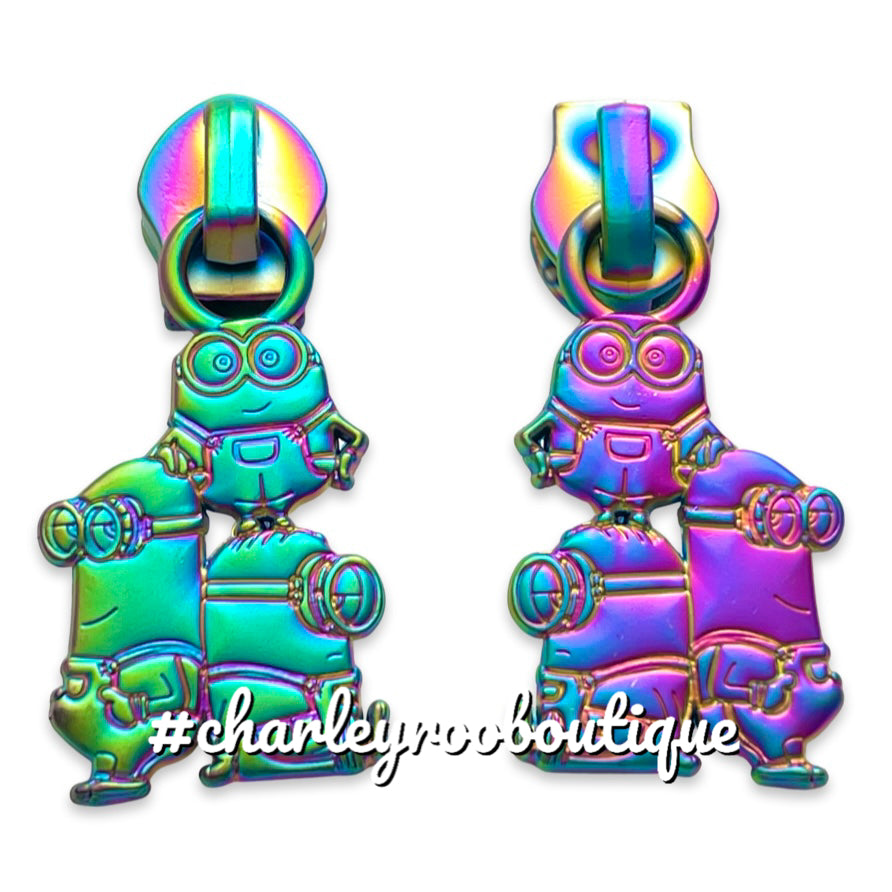 Zipper Pull, Minions, Rainbow Matte – Charley Roo Boutique