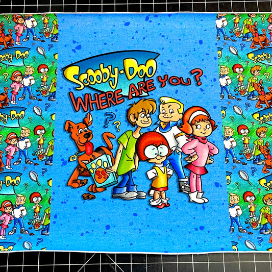 9x14 Tumbler Cut, Custom Fabric, CottonSpandex, High Quality, Mask Cut, Tumbler Fabric, Scooby Gang, Precut