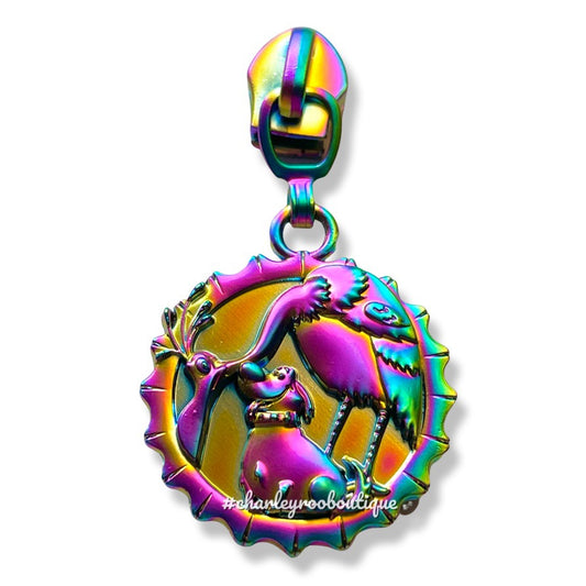 Zipper Pull, UP Bird and Dog, Rainbow Matte