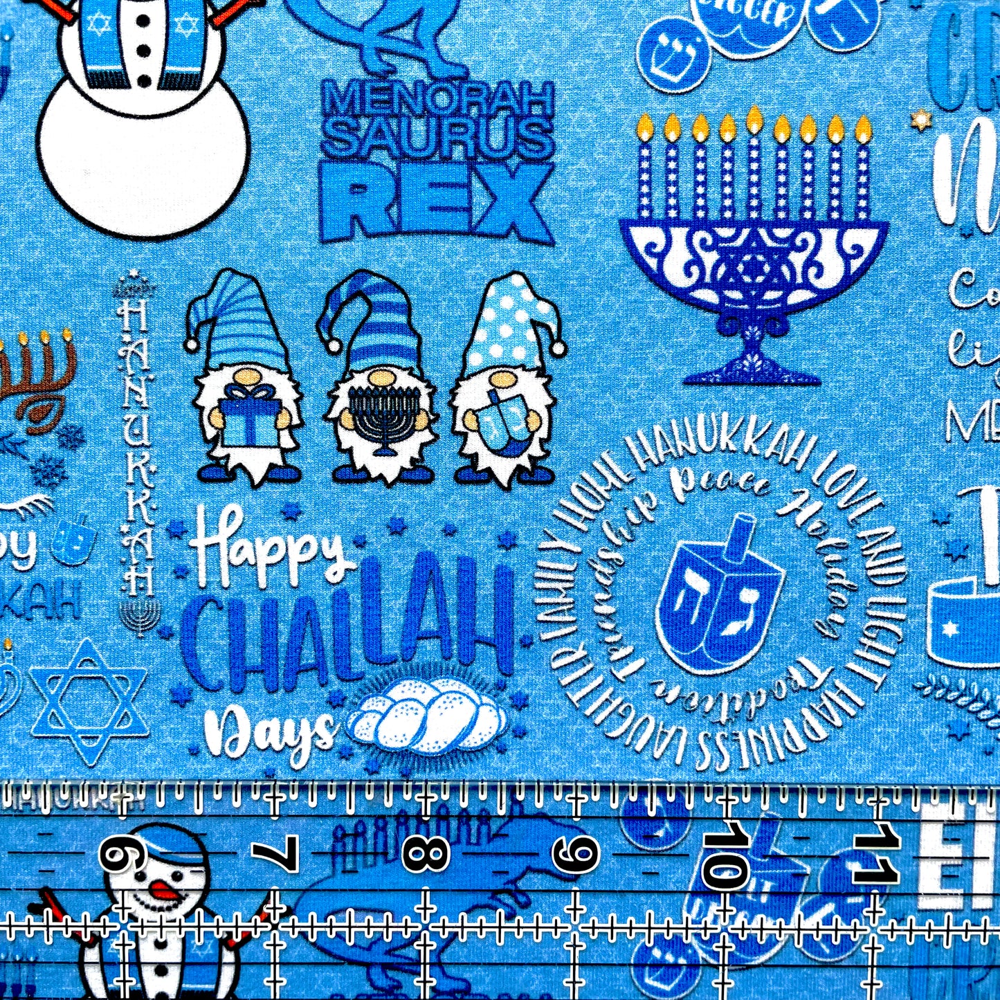 9x14 Tumbler Cut, Custom Fabric, CottonSpandex, High Quality, Mask Cut, Tumbler Fabric, Funny, Sassy Hanukkah