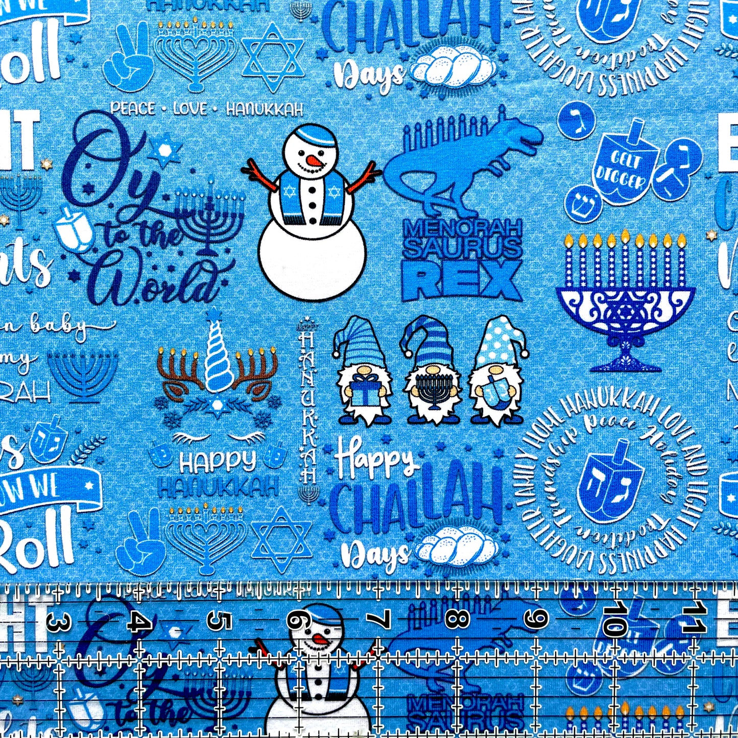 9x14 Tumbler Cut, Custom Fabric, CottonSpandex, High Quality, Mask Cut, Tumbler Fabric, Funny, Sassy Hanukkah