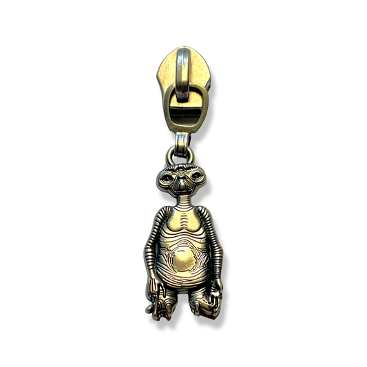 Zipper Pull, ET, Throwback, Antique Nickel